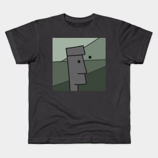 Abstract Easter Island Head Kids T-Shirt